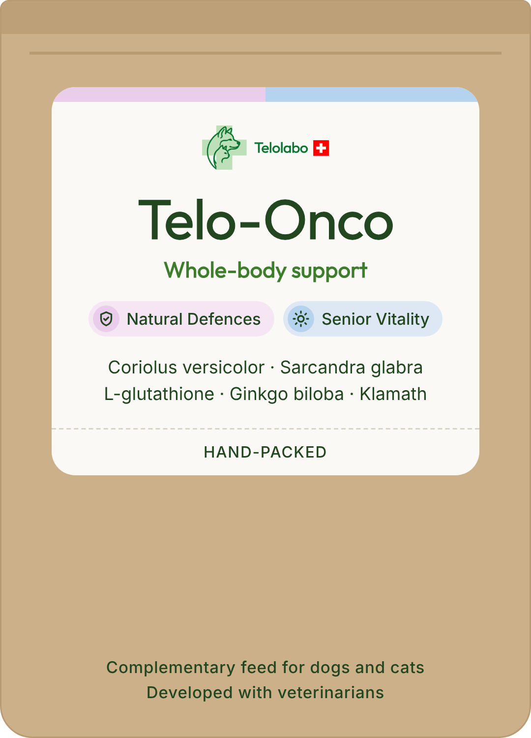 TELO-ONCO - Soutien de l'animal fragilisé
